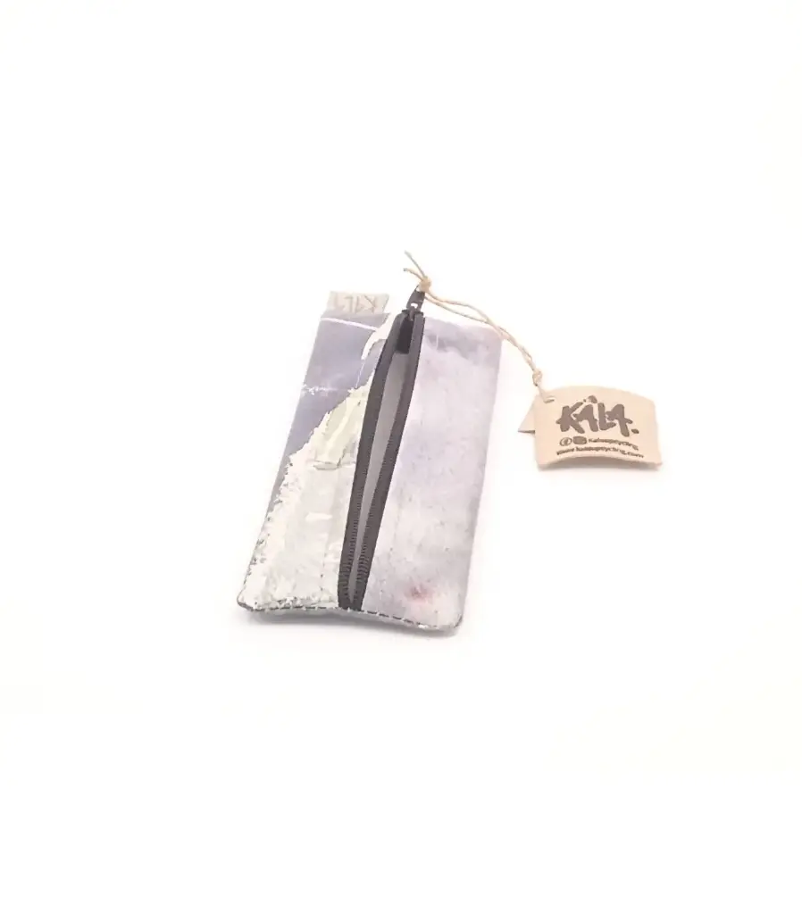 Upcycled Advertising Banner Pencil's case HARRIS