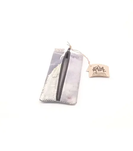 Upcycled Advertising Banner Pencil's case HARRIS