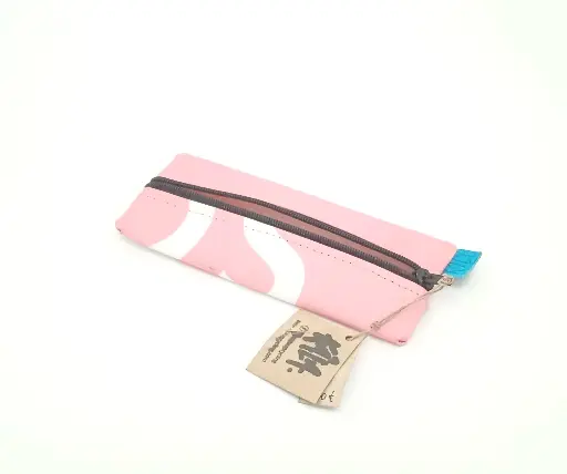 Upcycled Advertising Banner Pencil's case HARRIS
